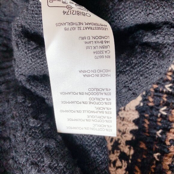 Free People Sweater NWT Nellie sweater women's chunky knit oversized black - Picture 14 of 15